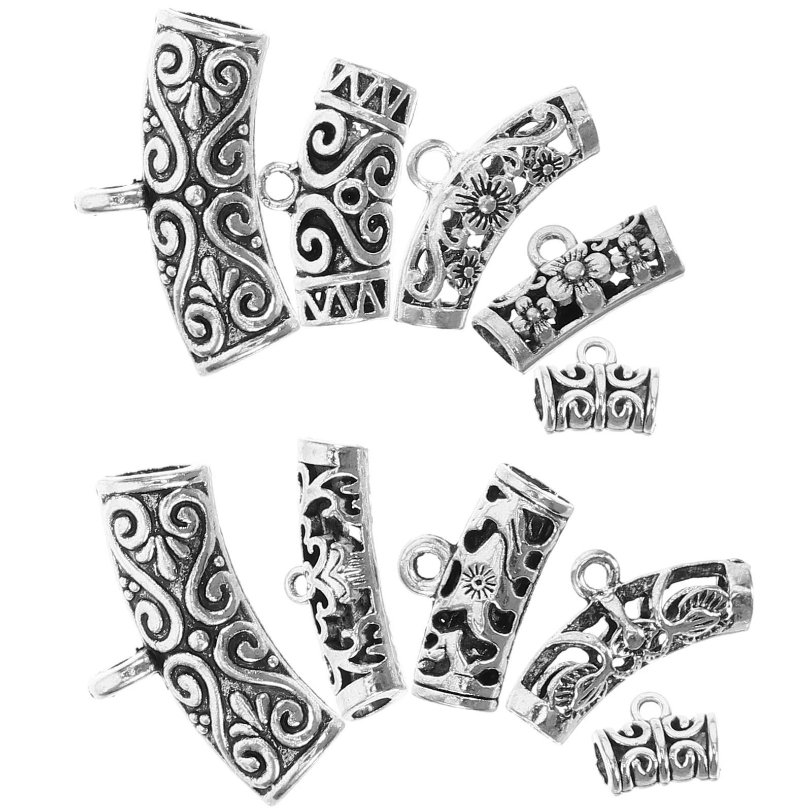 

DIY Necklace Pendant Alloy Bail Tube Charms Link Connector Jewelry Making Pendants Earrings Bracelet naments Accessories H made