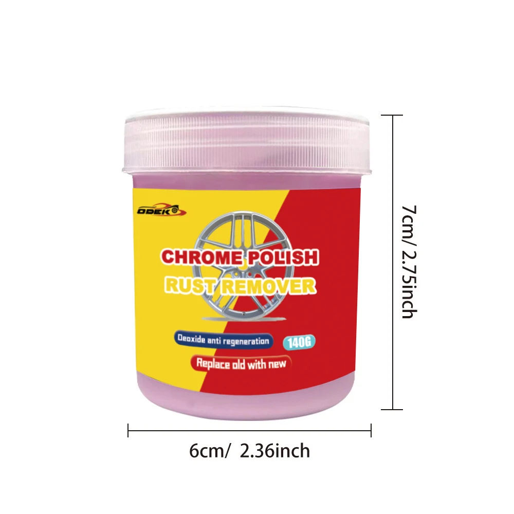 140g Car Chrome-Plated Repair Paste - Metal Polishing and Rust Removal for Windows, Doors and Signs