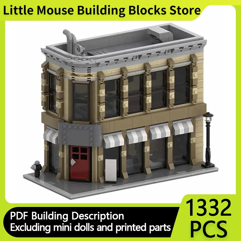 Popular Street View Model MOC Building Bricks Advanced Fitness Club Modular Technology Gifts Holiday Assemble Children Toys Suit