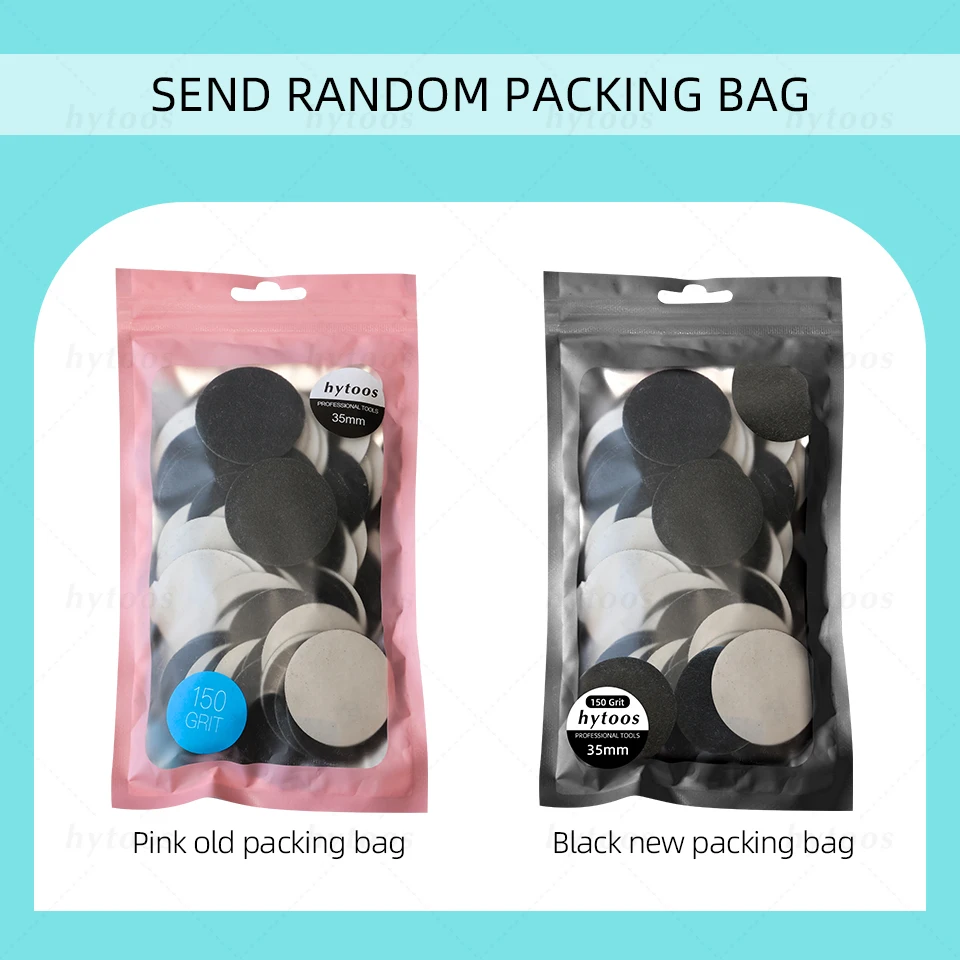 HYTOOS 100 teile/paket Austauschbare Schleifpapier Pediküre Schleifpapier Nagel Bit Zubehör Salon Fuß Schwielen Werkzeug