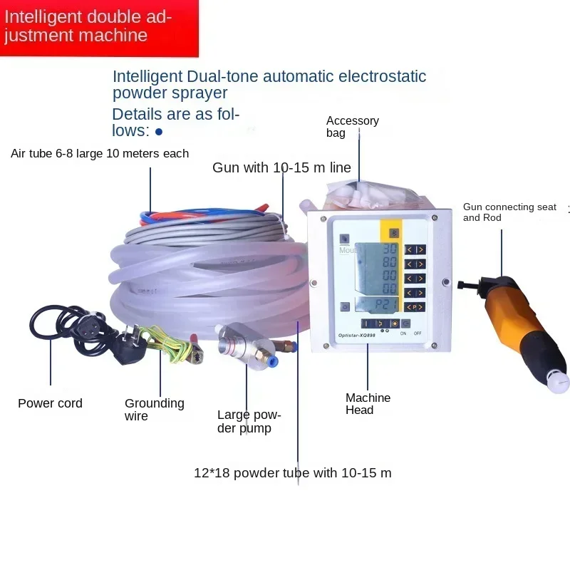 Upgrade Electrostatic Spraying Machine Powder Spraying Machine Generator Electrostatic Spraying Powder Gun