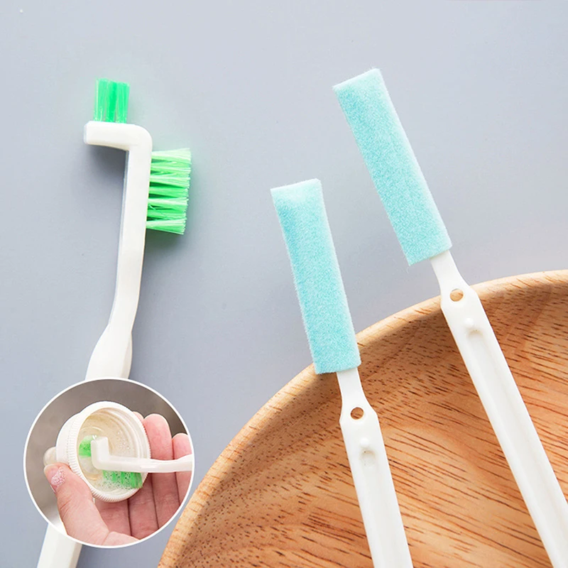Kit de brosses à encoches pour tasse étroite et propre, manche long, ensemble de brosses pour livres de paille, tube en verre, nettoyeur d'espace de bouteille de lait pour bébé, outil de cuisine, 3 pièces