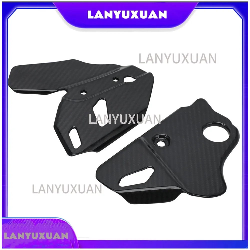 2026 Motorcycle Real Carbon Fiber Frame Guards Protection for DRZ400S/R/SM 2000-2017 Dirt Bike, BLACK