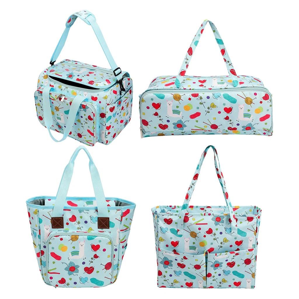 Practical Knitting Bag Crochet Needles Tote Bag Yarn DIY Sewing Tools Storage