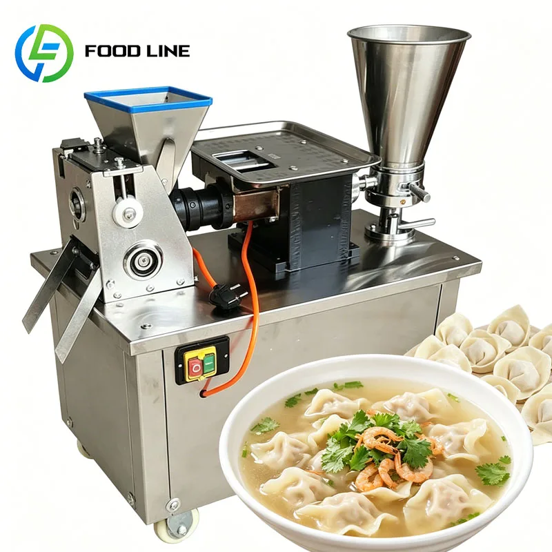 Food Production Line Automatic Dumpling Ravioli Making Filling Forming Machine Commercial Equipment Customized
