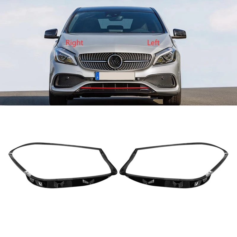 

For Mercedes Benz A-Class W176 2017 2018 Headlight Shell Lamp Shade Transparent Lens Cover Headlight Cover