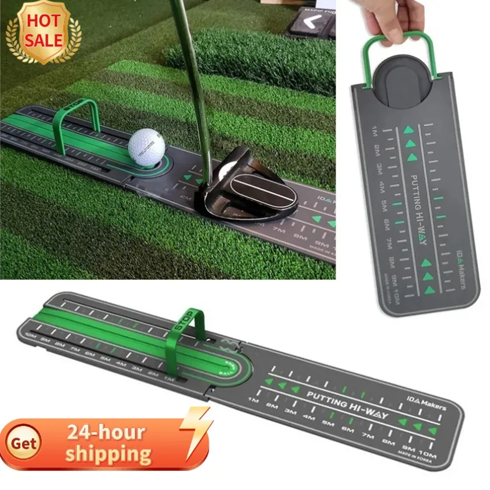 1PC Golf Precision Distance Putting Drill Golf Putting Green Mat Putting Ball Pad Mini Putting Training Aids Golf Accessories