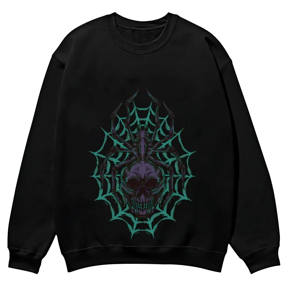 

Spider Web Skull Trendy Graphic Sweatshirt,Cusal Sweatshirt,Trendy Long Sleeve Shirt,Comfort Colors Sweater,Unisex Sweatshirt