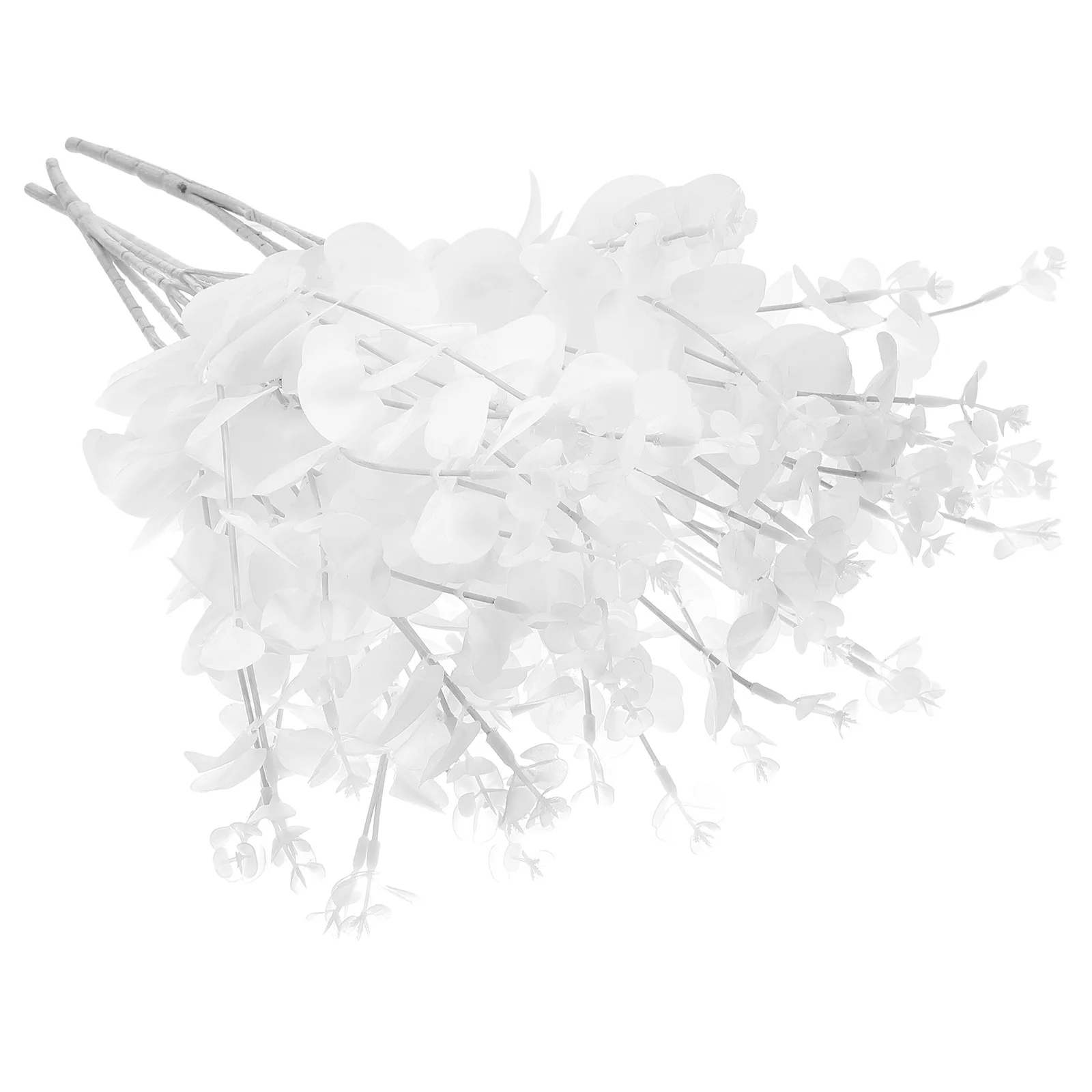 

3Pcs Artificial Tree Stem Faux Eucalyptus Leaves Branch Realistic Home Plant Decors Wedding Parties Floral Arrangements
