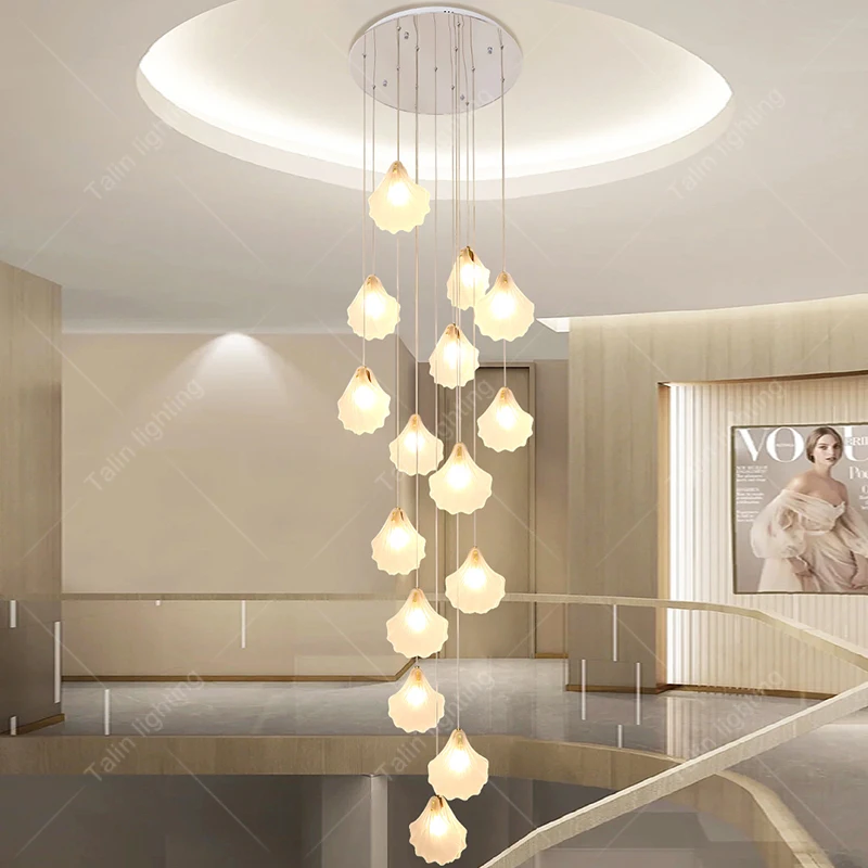 

LED Stair Lights for Loft House Home Ceiling Staircase Pendant Lamp Lamps Home Decor Luxury Branch Chandelier Lighting