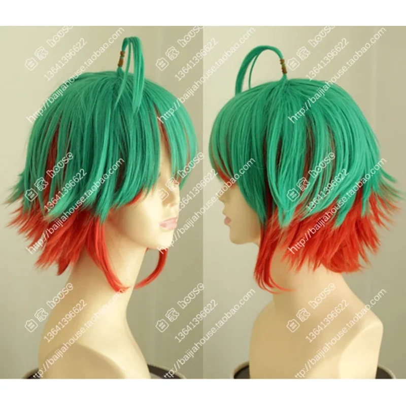 يو غي أوه! مبارزة الروابط Arc-V Jaden Yuki Yuki Judai Mutou Yuugi Aibo شعر مستعار تأثيري ساكاكي Yuuya مقاومة للحرارة خصلات الشعر المستعار + قبعة شعر مستعار