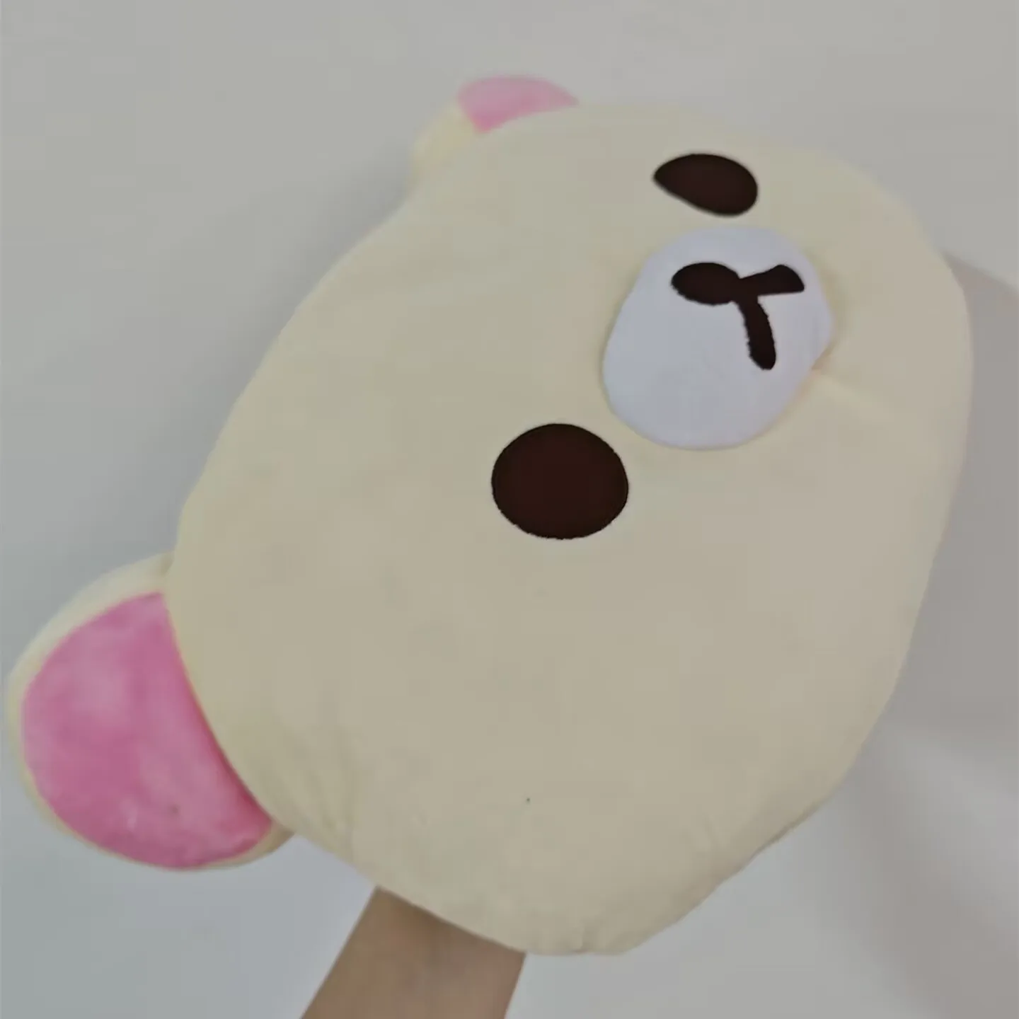 Cute Rilakkuma Korilakkuma White Bear Head Big Face Plush Pillow Cushion Kids Girls Stuffed Toy Doll Children Gifts 36*23cm