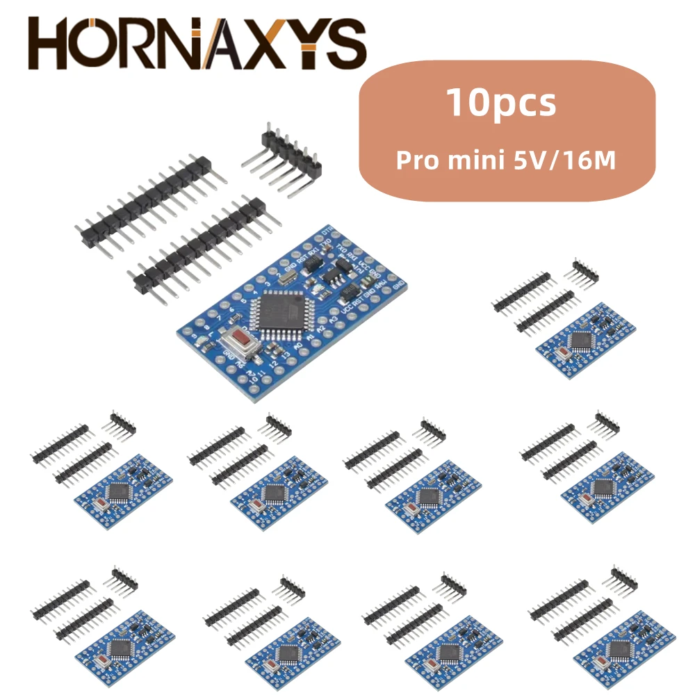 1-10PCS Pro Mini 328 Mini ATMEGA328P ATMEGA328 Module 5V 16MHz Development Board 3.3V 8MHz Electronic Building Block for Arduino