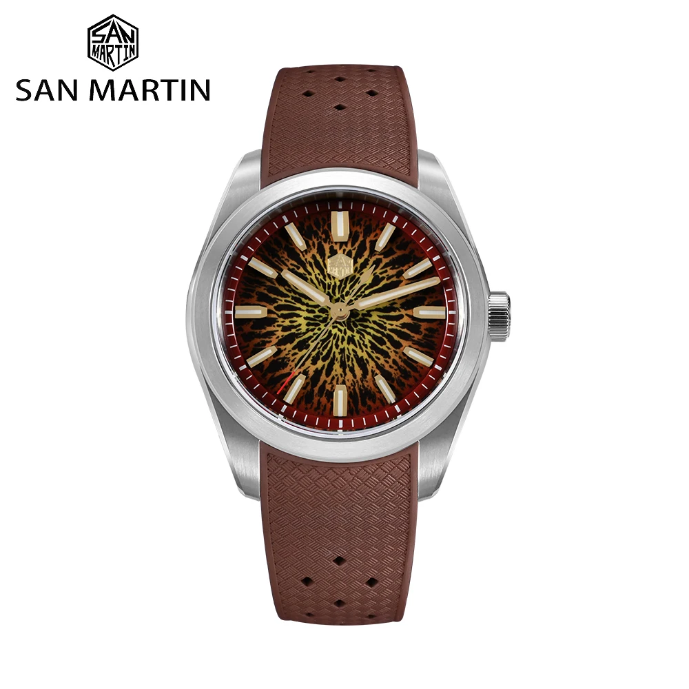

San Martin Original Design 39mm SN0144 Automatic Watch Miyota 90S5 Luxury Mechanical Mens Dress Timepiece with JianZhan Dial