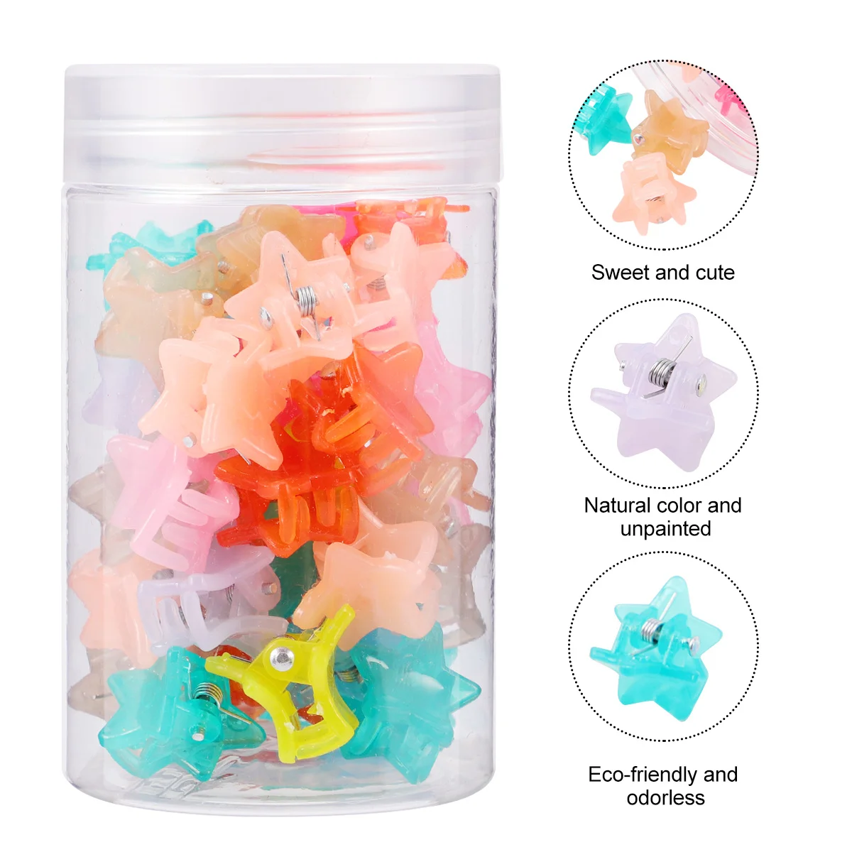 

40Pcs Baby Mini Hairgrip Claws Cute Non Slip Hairpin Set Lightweight Hair Clips for Toddlers Girls Women Hair Claw