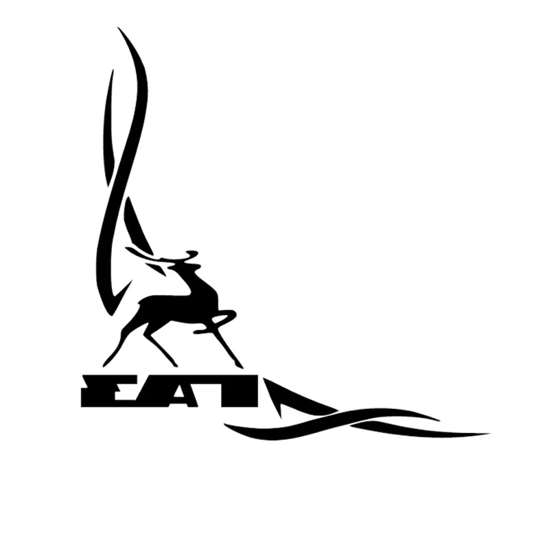 15cm*15cm Gazelle Lovely Car Sticker Sunscreen Personality Decal Laptop Motorcycle Auto Decoration Accessories