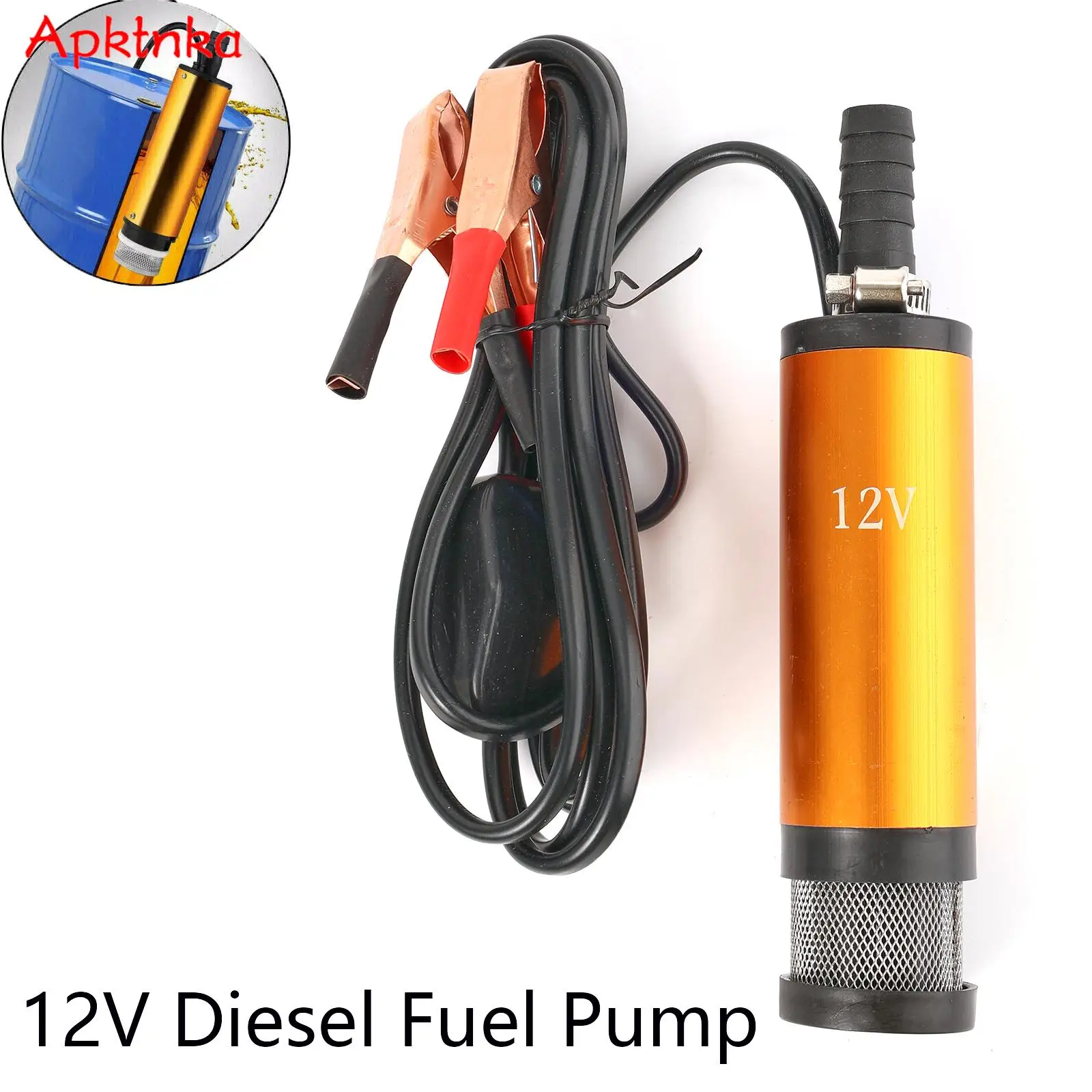 Car 38mm Diesel Fuel Pump 12V 40W Transfer Pump Fuel Delivery 8500 rpm Oil Fluid Refuelling Sending Units Parts Car Accessories