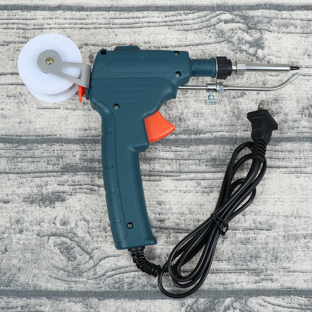 

110V Electric Soldering Iron Kit Green Desoldering Pump Welding Tool PCB Electronics Multi Purpose soldering iron kit
