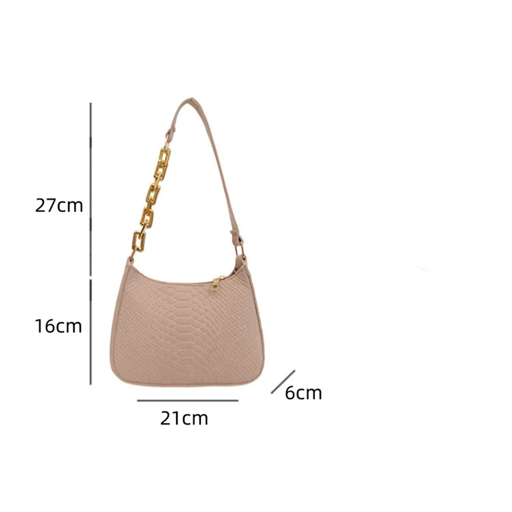 High Brand Fashion Simple Crocodile Underarm Bag New Bag Niche Trend Felt Bag Commuter Shoulder Bag Female Purses