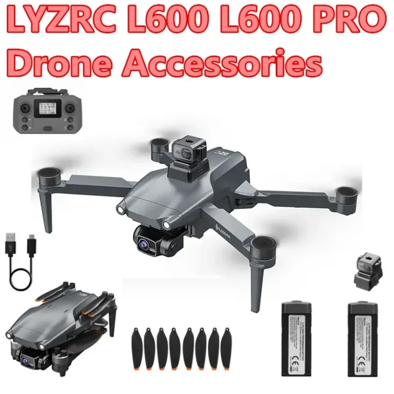 LYZRC L600 PRO Drone części zamienne do dronów L600 śmigło akumulatora kabel do ładowarki unikania przeszkód dla L600/L600 PRO Dro