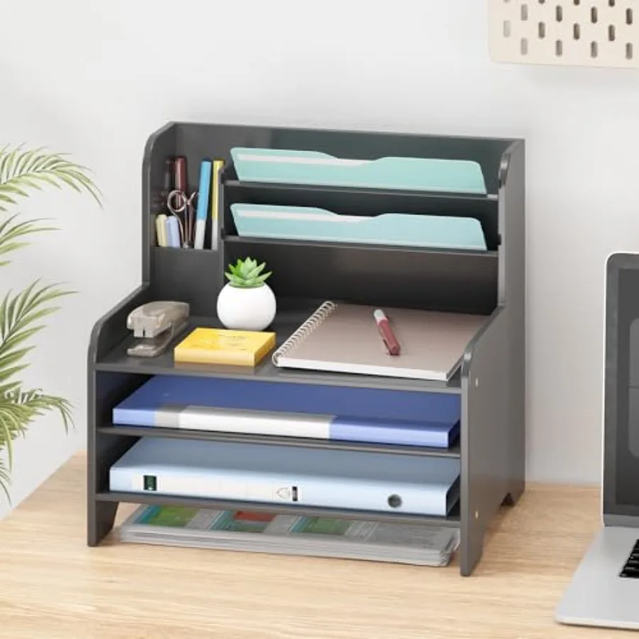 

Настольный органайзер из бамбука для писем и документов, лоток для бумаг, настольный держатель для почты, настольный органайзер для сортировки писем