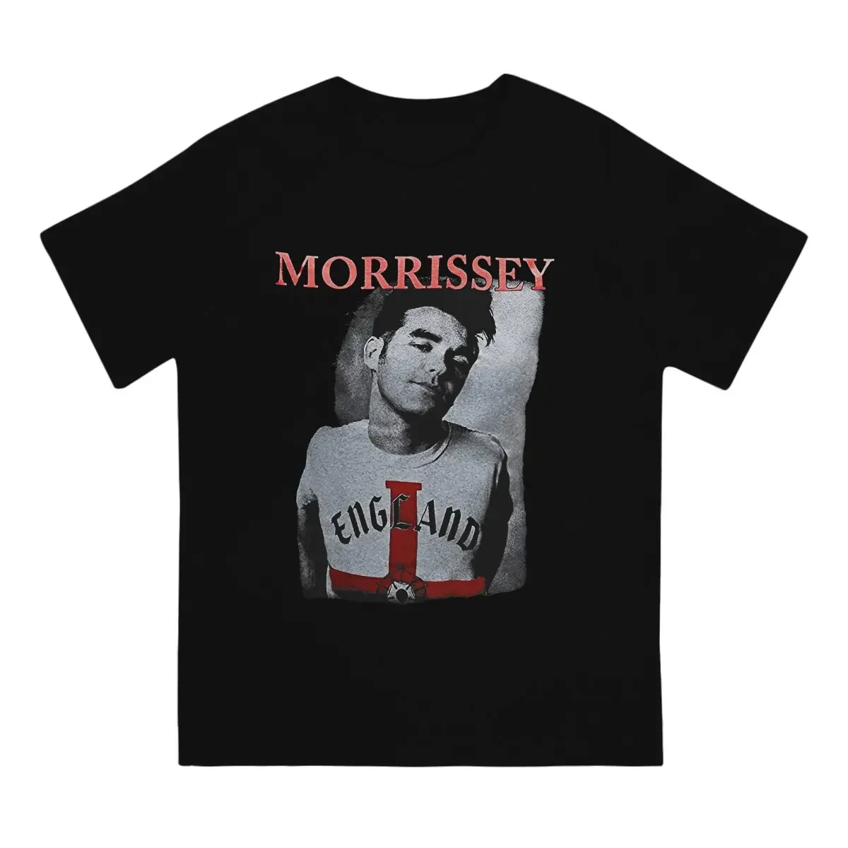 ريترو رمادي أبيض المغني صور طباعة الرجال تي شيرت الراحة 100% القطن س الرقبة عادية كم قصير المعتاد قمم تي شيرت الذكور تيز