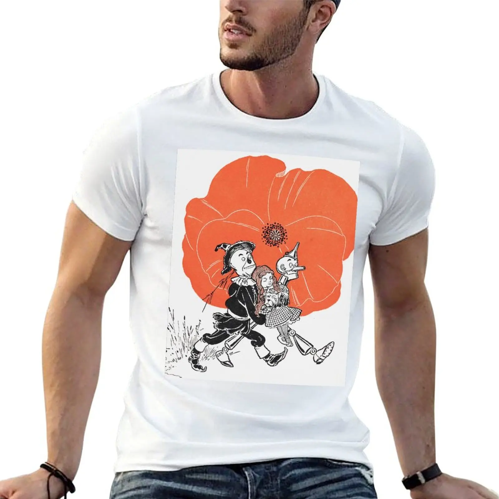 

Tin Man, scarecrow and Dorothy Illustration from the Wizard of Oz vintage art T-Shirt man t shirts for men T-Shirt