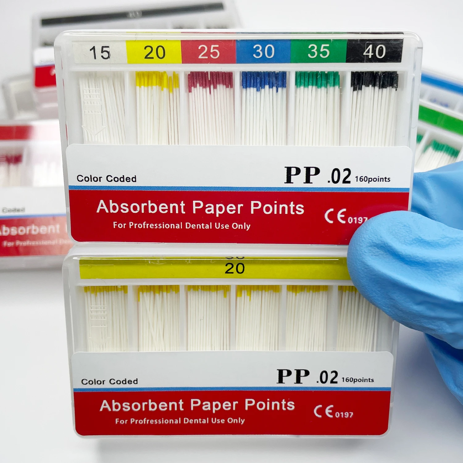 

1Box Dental Absorbent Paper Points Root Cancel Endodontics Cotton Fiber PP Taper 02 15#-40# Taper Dental Clinics Consumables