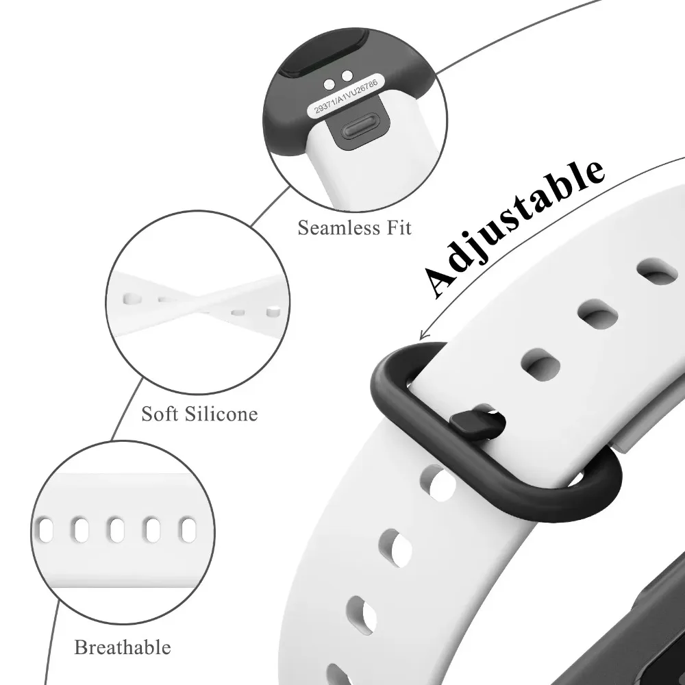 Correa de silicona suave para Xiaomi Watch 2 Lite, cómoda pulsera con hebilla de acero inoxidable para accesorios Redmi Watch 2 Lite