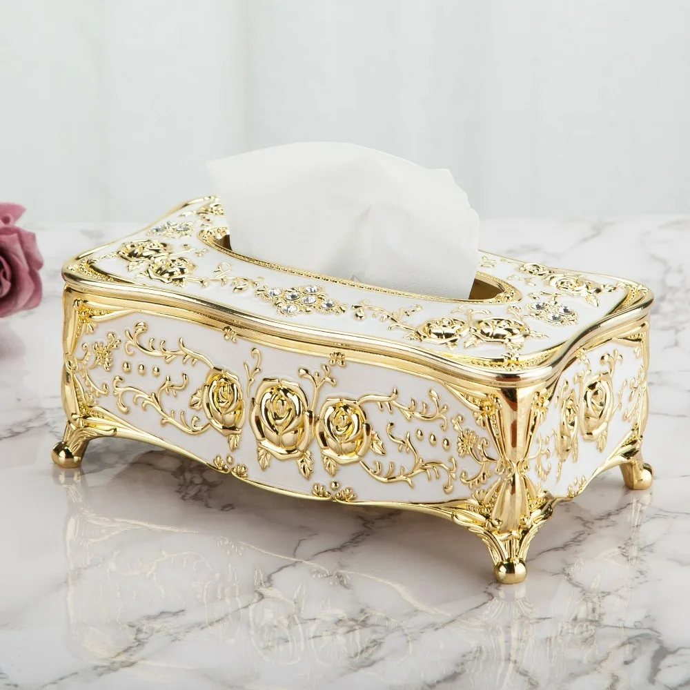 

Minimalist European-Style Tissue Box - Premium Decorative Napkin Dispenser for Home Living Room Sleek Facial Tissue Holder