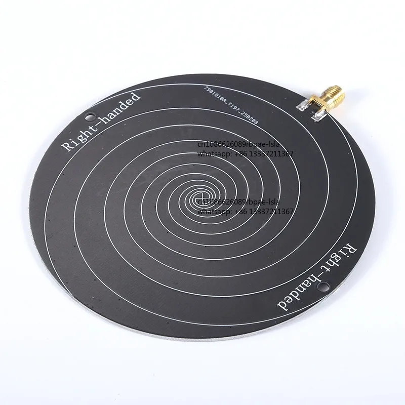 Ultra Wideband Circular Polarized Antenna  RFID Equiangular Spiral Antenna Left and Right Rotary Circular Polar 0.