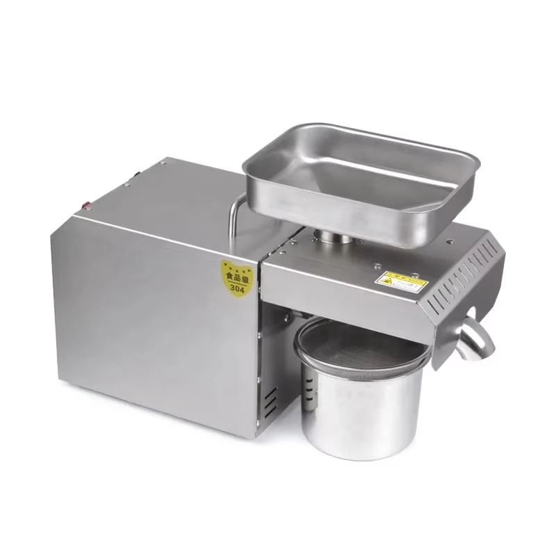 Máquina automática de micro prensa de óleo, dispositivo de processamento de nozes, prensagem quente e fria para restaurantes, venda na índia, prensa de aceite palma