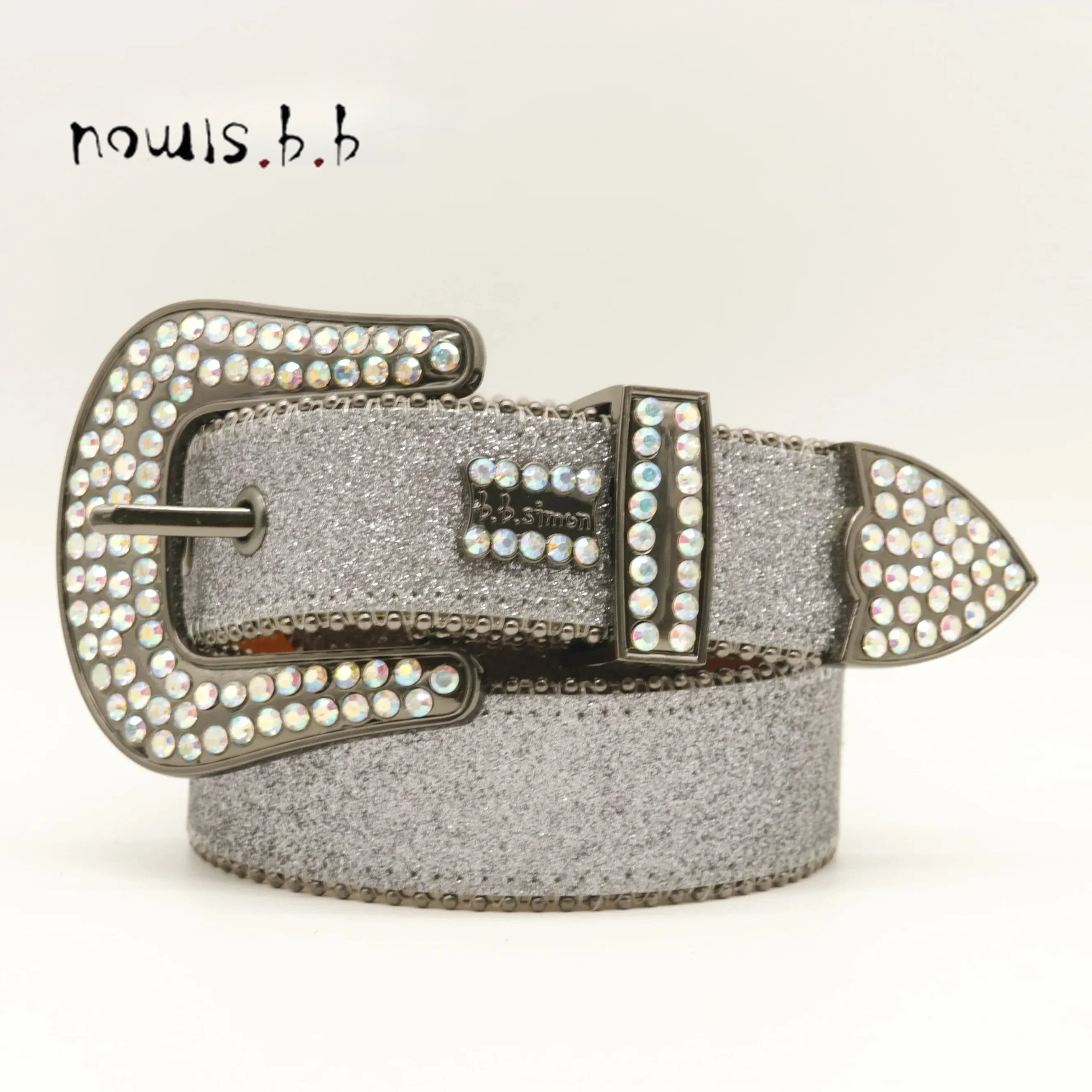 Western Rhinestone Belt Skull Belt Ceinture Femme designer mens belt Crystal Studded Luxury Pin Buckle  Cinto De Strass Jean