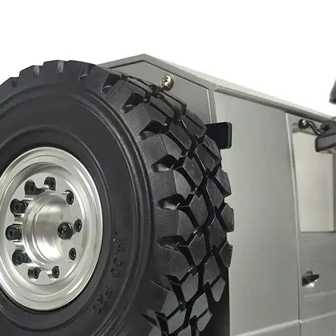 JDM 1/14 Metallo 6X6 Telecomando Fuoristrada Trattore Camion 26.5 Pollici 2 Velocità Cambio Differenziale Assi Telaio In Metallo Senza Batteria