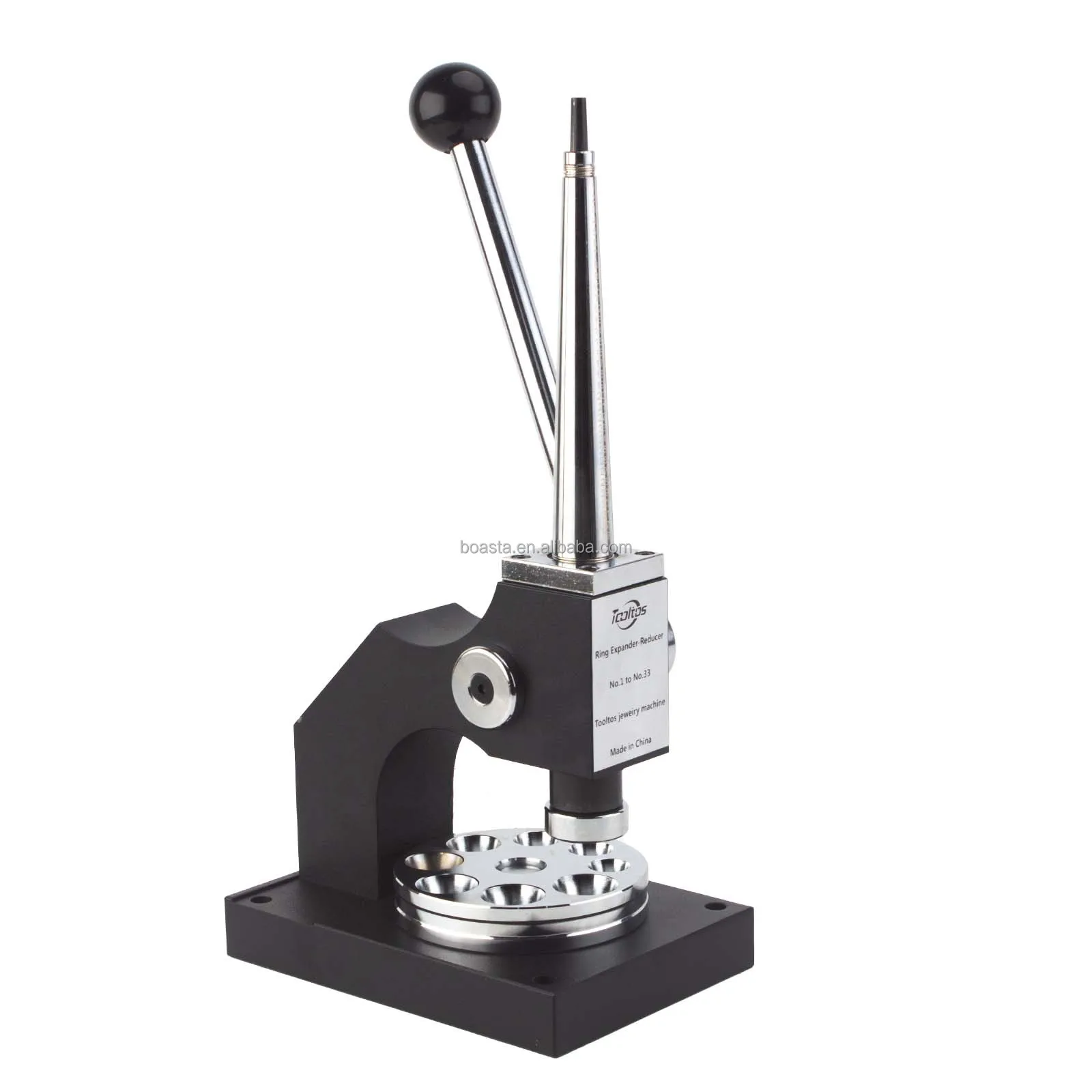 Boasta Manual Ring Resizing Sizer Machine Jewelry Ring Expander Reducer Tool Bench Type Square Base for Jewelry Workshop Use