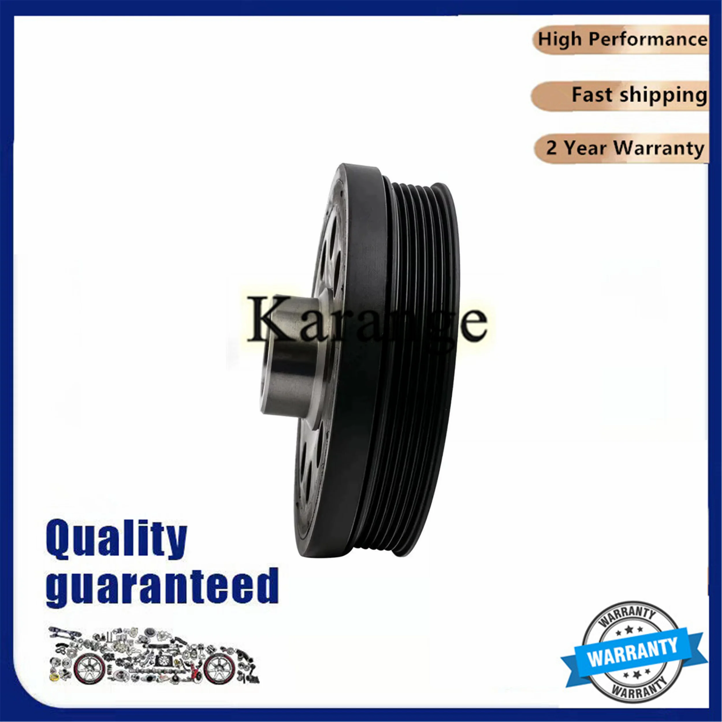 Nueva polea de cigüeñal 11237797995 AP03 N47 con 4 tornillos para BMW E81 E87 E82 E90-E93 E60 E61 X1 E84 X3 E83 2.0 Diesel