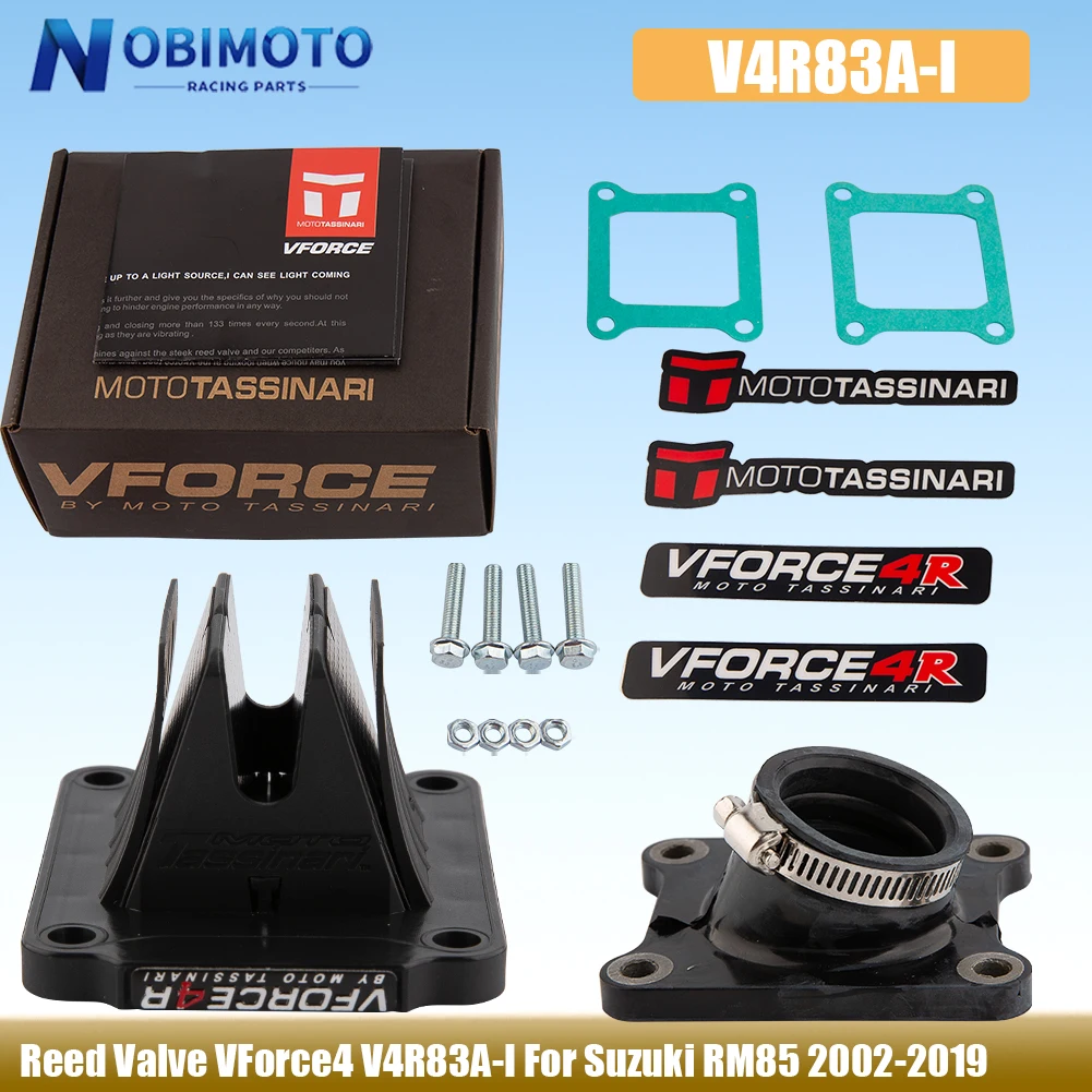 Para Suzuki RM 85 2002-2019 V Force V4R83A-I con colector de admisión Palheta Boit A Clapet Box VForce 4 RM85 válvula de lengüeta para motocicleta