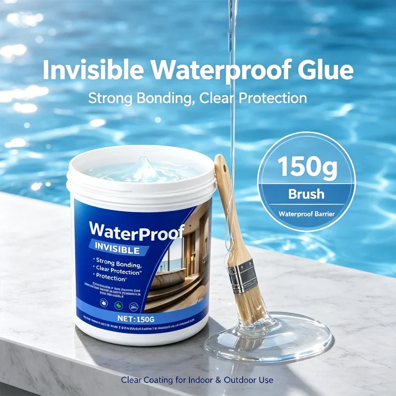 150g of invisible liquid waterproof coating, coated with transparent film waterproof sealant
