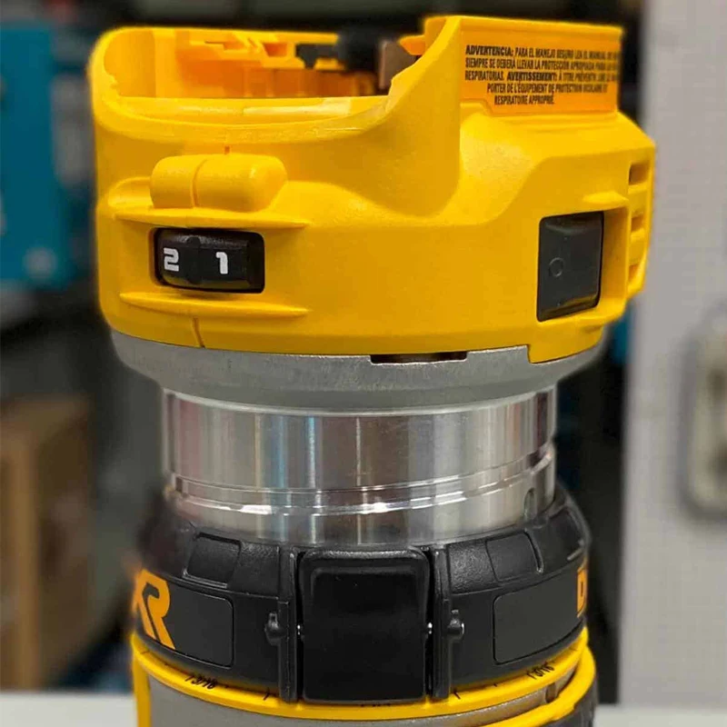 Imagem -03 - Dewalt-máquina de Escultura sem Fio sem Escova Roteador Compacto Leds Duplos Velocidade Ajustável Corte Faça Você Mesmo Power Bare Tool Dcw600 xr 20v