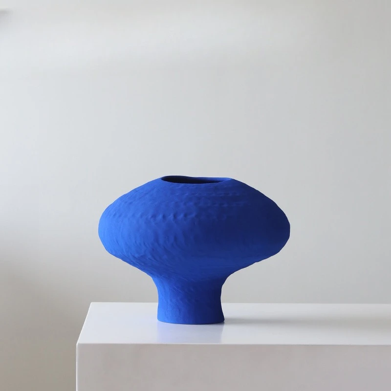 

Klein blue ceramics vase ornaments living room Jingdezhen porcelain