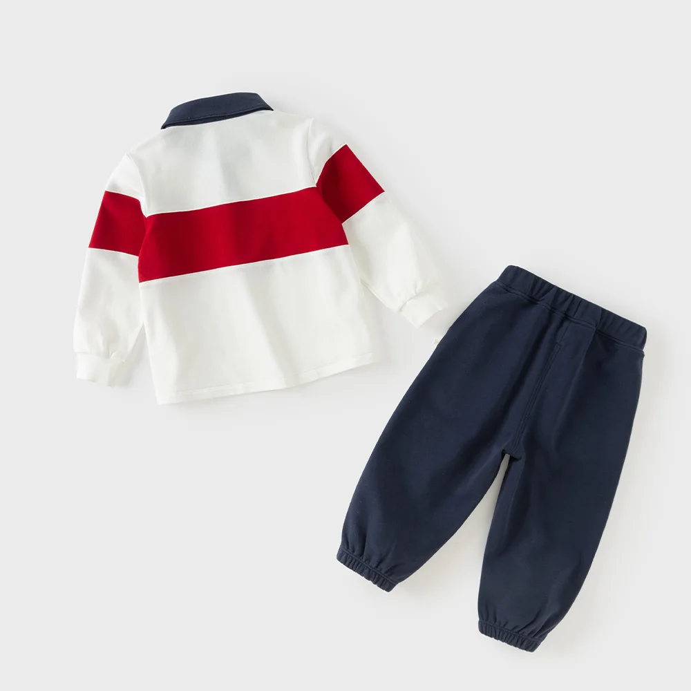 Dave Bella Set Boys Two Piece Suits Autumn Spring Pullover Pants Children Sports Tops Trousers Casual Fashion Outdoors DB3263373