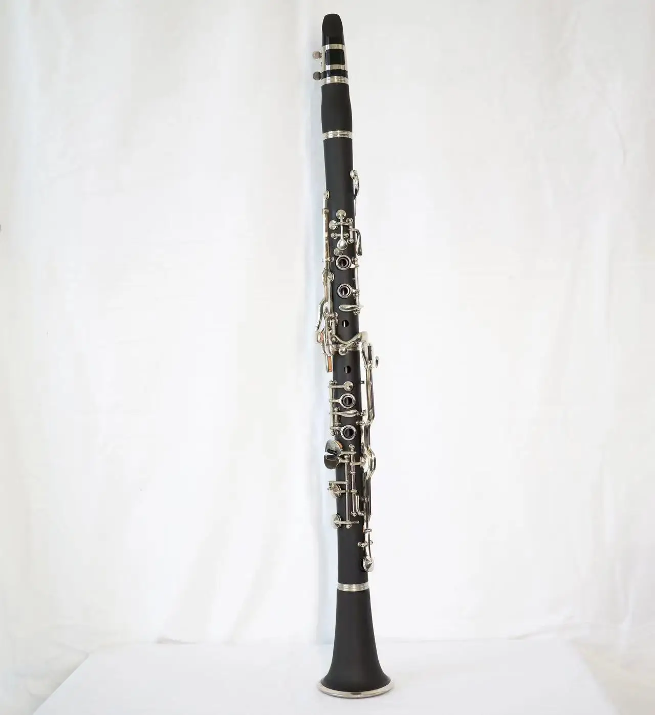 Hard Rubber Nickel Plated 18 Keys German A Tone Clarinet Woodwind Musical Instrument