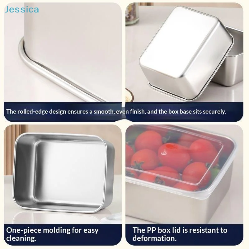 〔S〕3Pcs Stainless Steel Airtig - Food Storage Meals ulasan dan harga