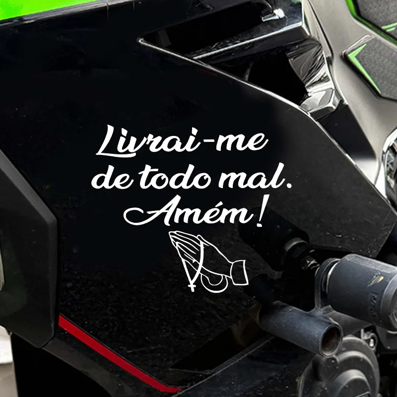 

Religious Prayer Waterproof Vinyl Sticker Decal for Motorcycle Fairing Fuel Tan1Pc "Lord Deliver Me From All Evil Amen" k