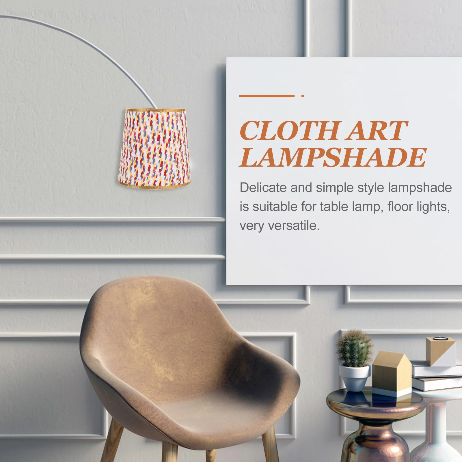 

Cloth Woven Cone Lampshade Simple Style Home Hotel Bar Decorative Light Cover Replacement Cloth Art Lampshade