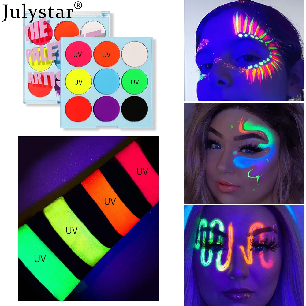 

UV Flash Tattoo Face Body Paint Noctilucent light Painting Halloween Professional Abstract Art Party Fancy Makeup