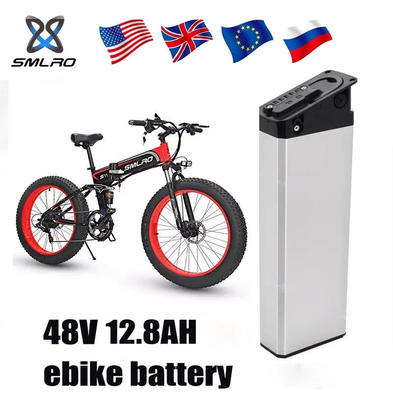 SMLRO Electric Bicycle Batteries, 48V Lithium Batteries, 15AH And 12.8AH, Etc.,