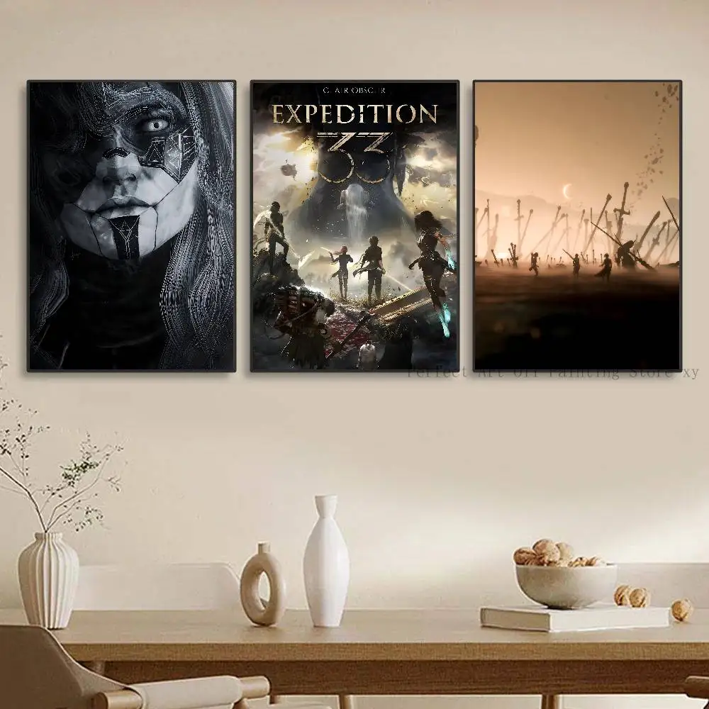 1 قطعة لعبة كلير O-Obscur E-إكسبيديشن 33 ملصق ذاتية اللصق الفن ورق مقاوم للماء ملصق مقهى بار غرفة جدار ديكور