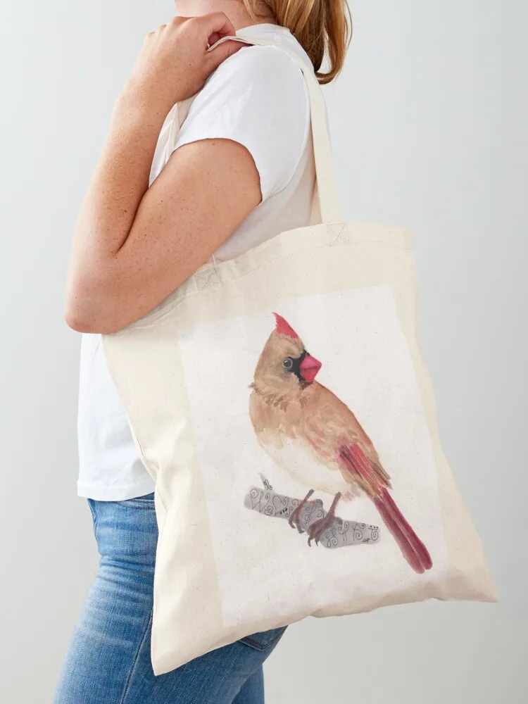 Cardinal Spirit Animal Tote Bag Women's shopper shoping bag Lady bags