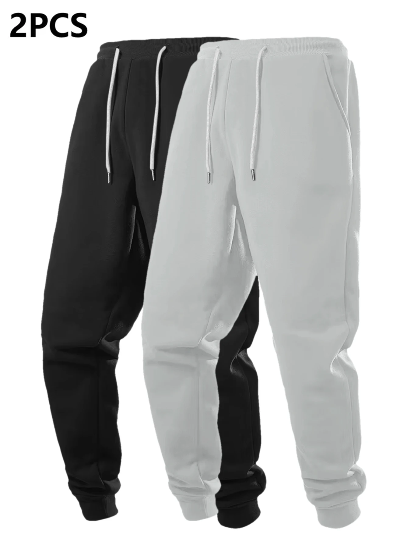 

Комплект из 2 повседневных брюк, мужские модные и модные спортивные повседневные брюки, изготовленные из ткани, подходят для повседневной жизни, работы, отдыха, бега, прогулок, покупок и повседневной одежды